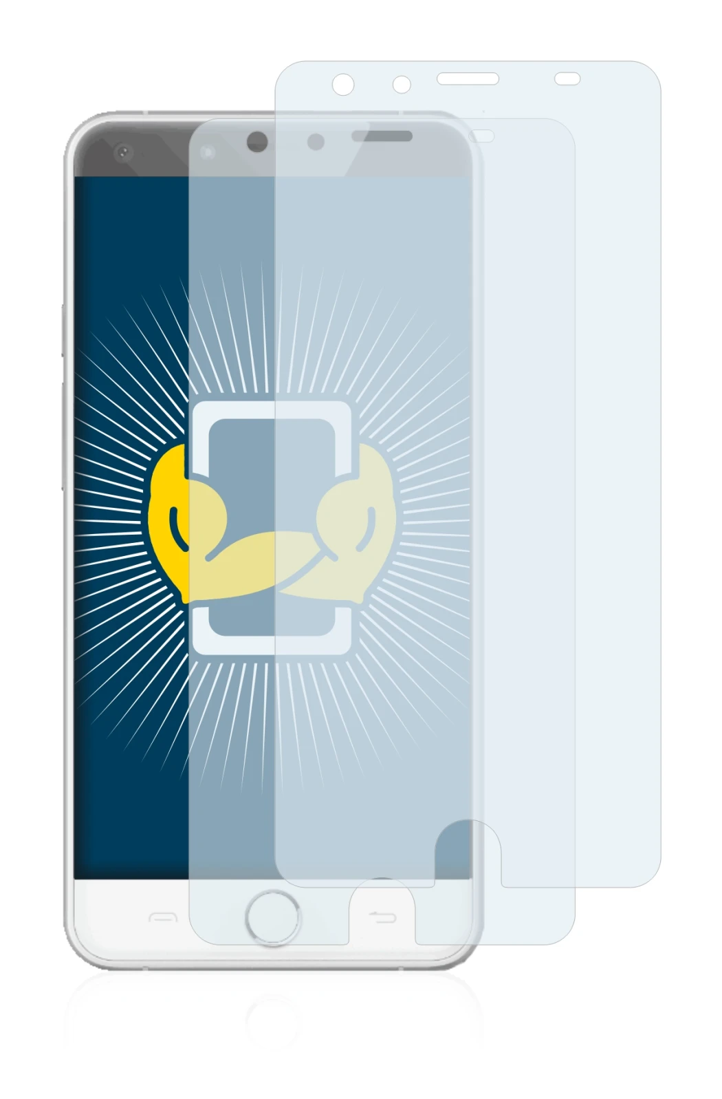 Imagen del dispositivo Ulefone Be Touch con una amplia variedad de protectores de pantalla.