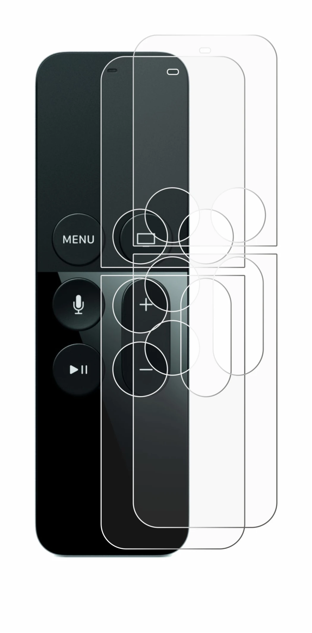 Imagen del dispositivo Apple Remote Control Apple TV 4 con una amplia variedad de protectores de pantalla.