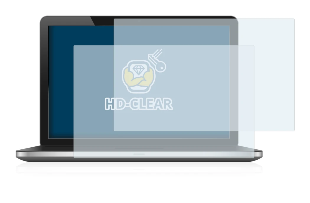 Imagen del dispositivo con una amplia variedad de protectores de pantalla.