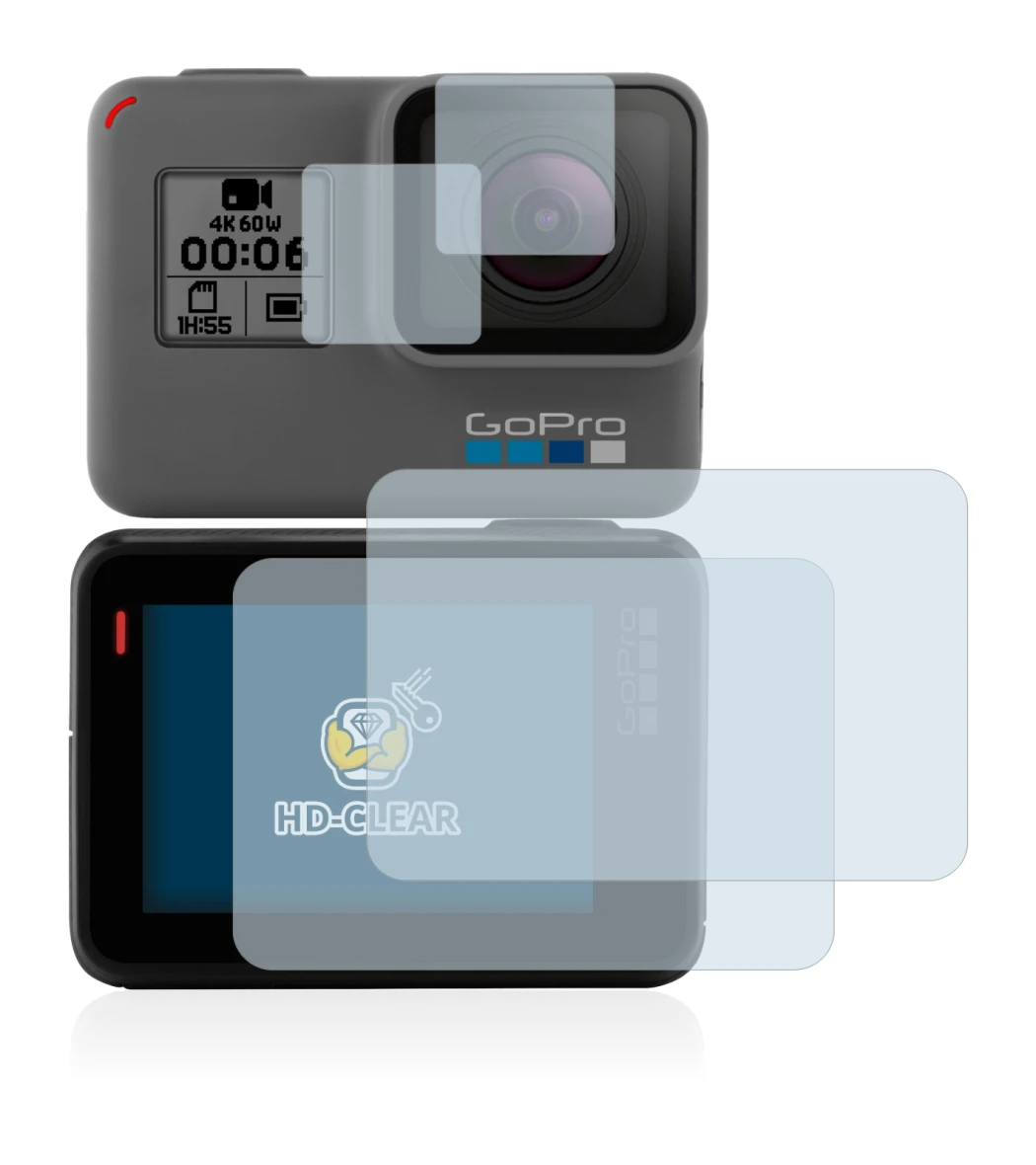 Imagen del dispositivo GoPro Hero 5 Black con una amplia variedad de protectores de pantalla.