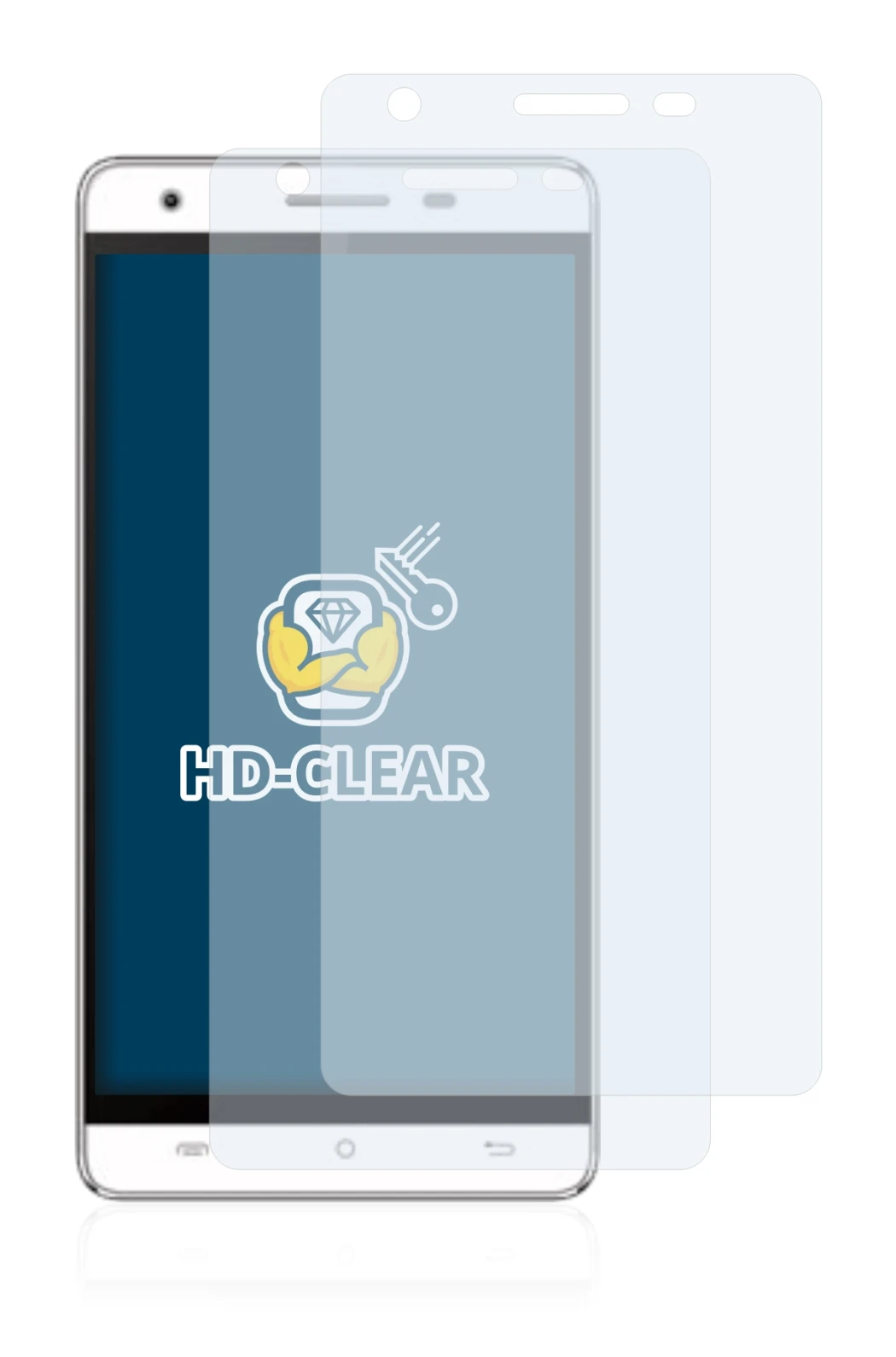 Imagen del dispositivo Cubot H2 con una amplia variedad de protectores de pantalla.