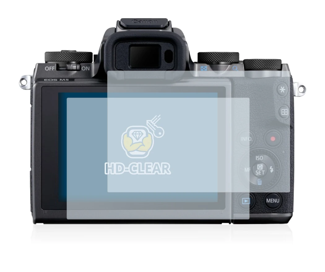Imagen del dispositivo Canon EOS M5 con una amplia variedad de protectores de pantalla.