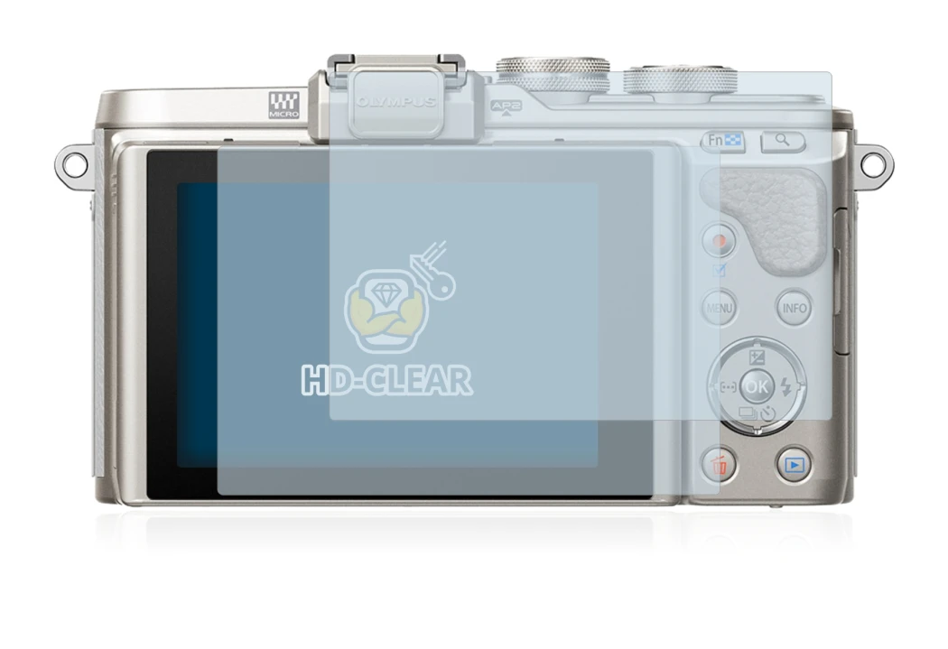 Imagen del dispositivo Olympus PEN E-PL8 con una amplia variedad de protectores de pantalla.