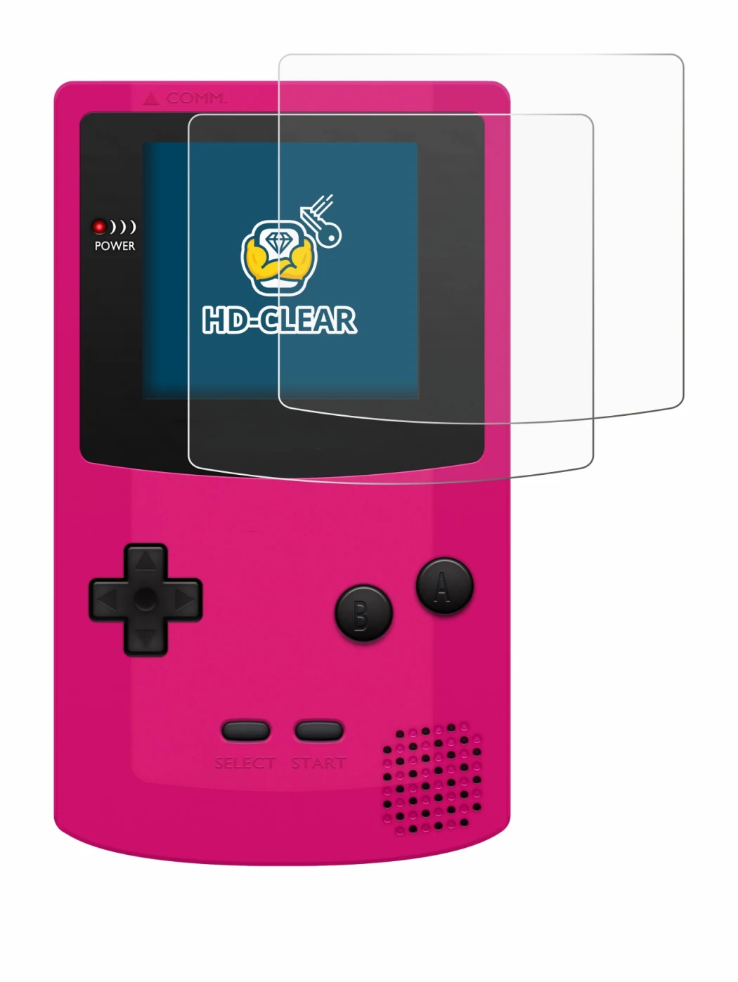 Imagen del dispositivo Nintendo Gameboy Color con una amplia variedad de protectores de pantalla.
