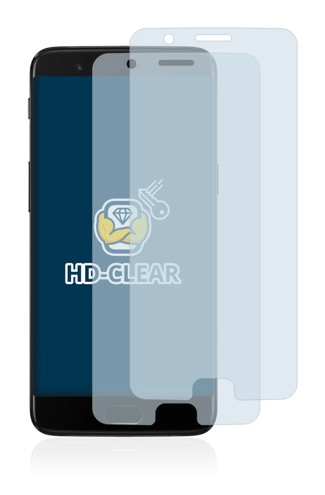 Imagen del dispositivo OnePlus 5 con una amplia variedad de protectores de pantalla.