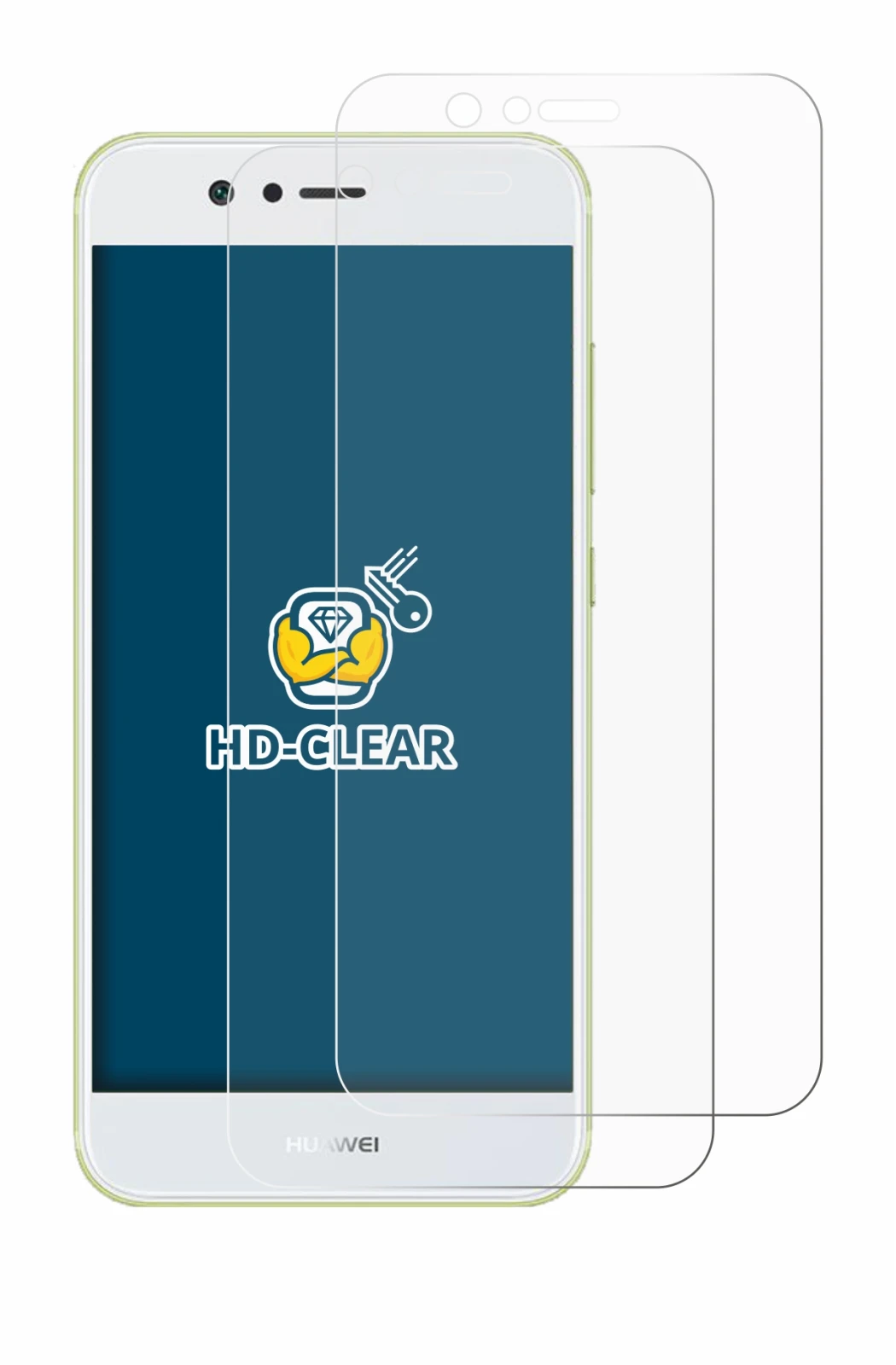 Imagen del dispositivo Huawei Nova 2 con una amplia variedad de protectores de pantalla.