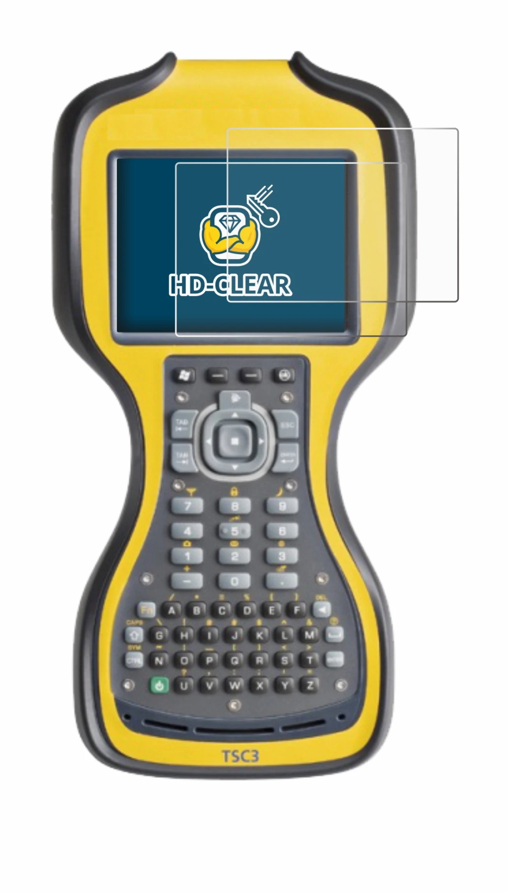 Imagen del dispositivo Trimble TSC3 con una amplia variedad de protectores de pantalla.