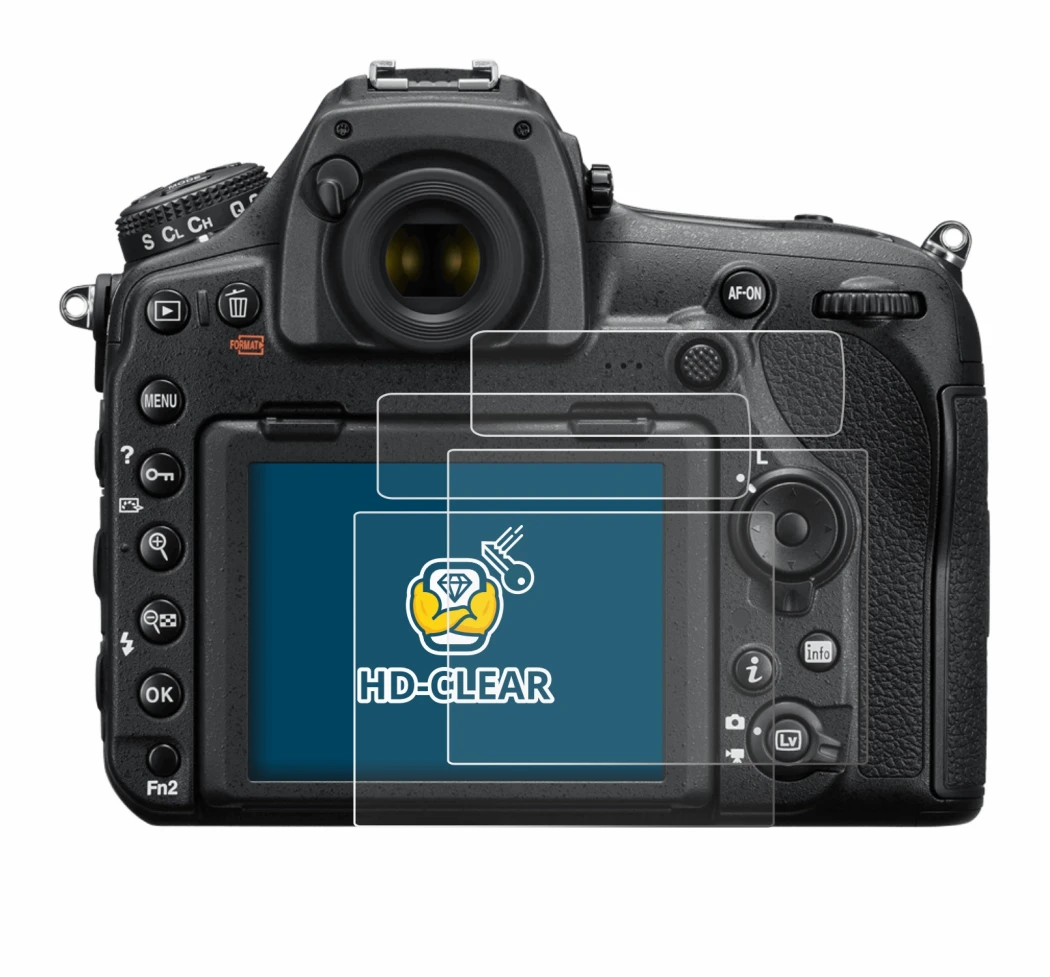 Imagen del dispositivo Nikon D850 con una amplia variedad de protectores de pantalla.