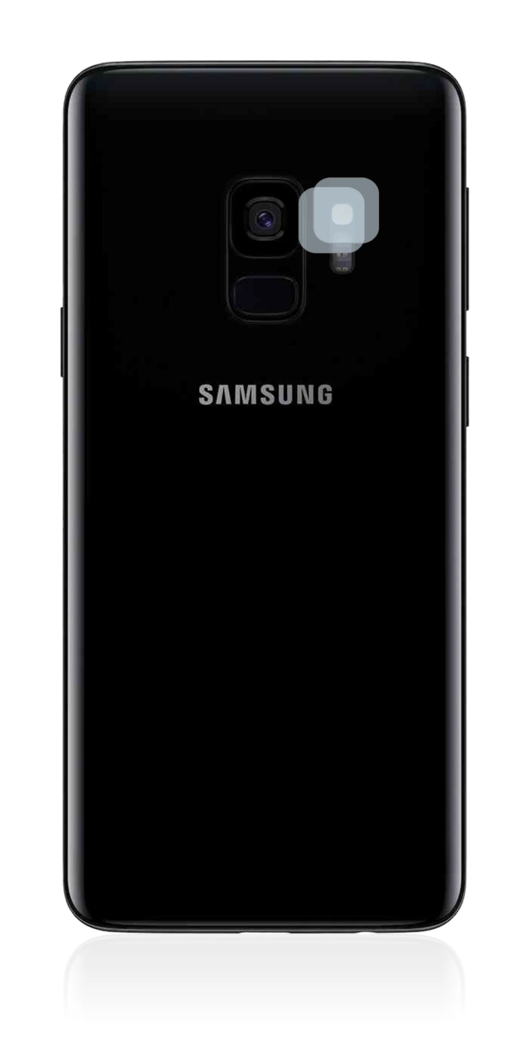 Imagen del dispositivo Samsung Galaxy S9 (SÓLO Cámara) con una amplia variedad de protectores de pantalla.