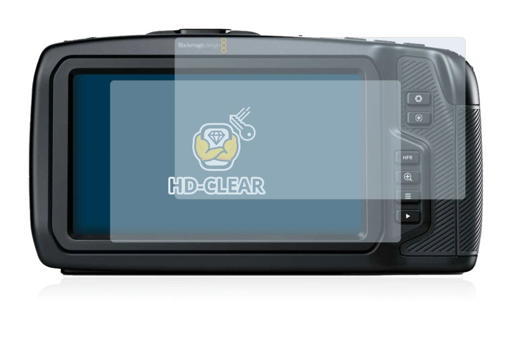Imagen del dispositivo Blackmagic Pocket Cinema Camera 4K con una amplia variedad de protectores de pantalla.