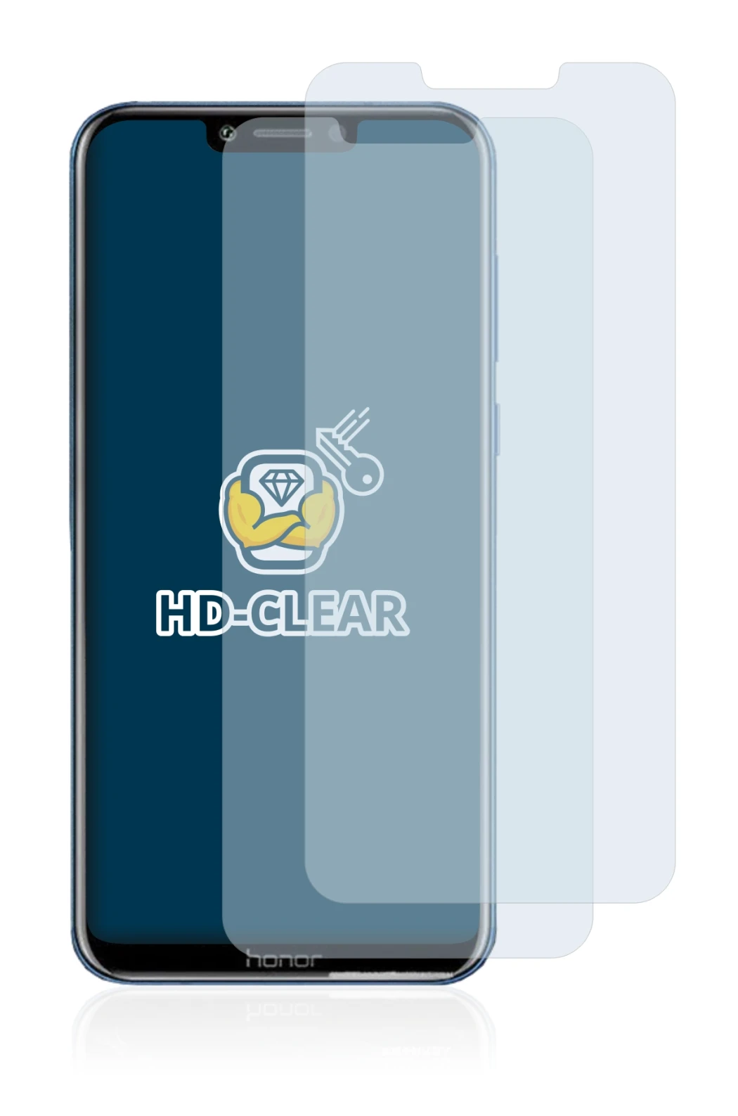 Imagen del dispositivo Honor Play con una amplia variedad de protectores de pantalla.