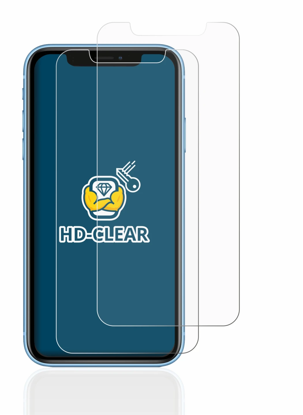 Imagen del dispositivo Apple iPhone XR con una amplia variedad de protectores de pantalla.