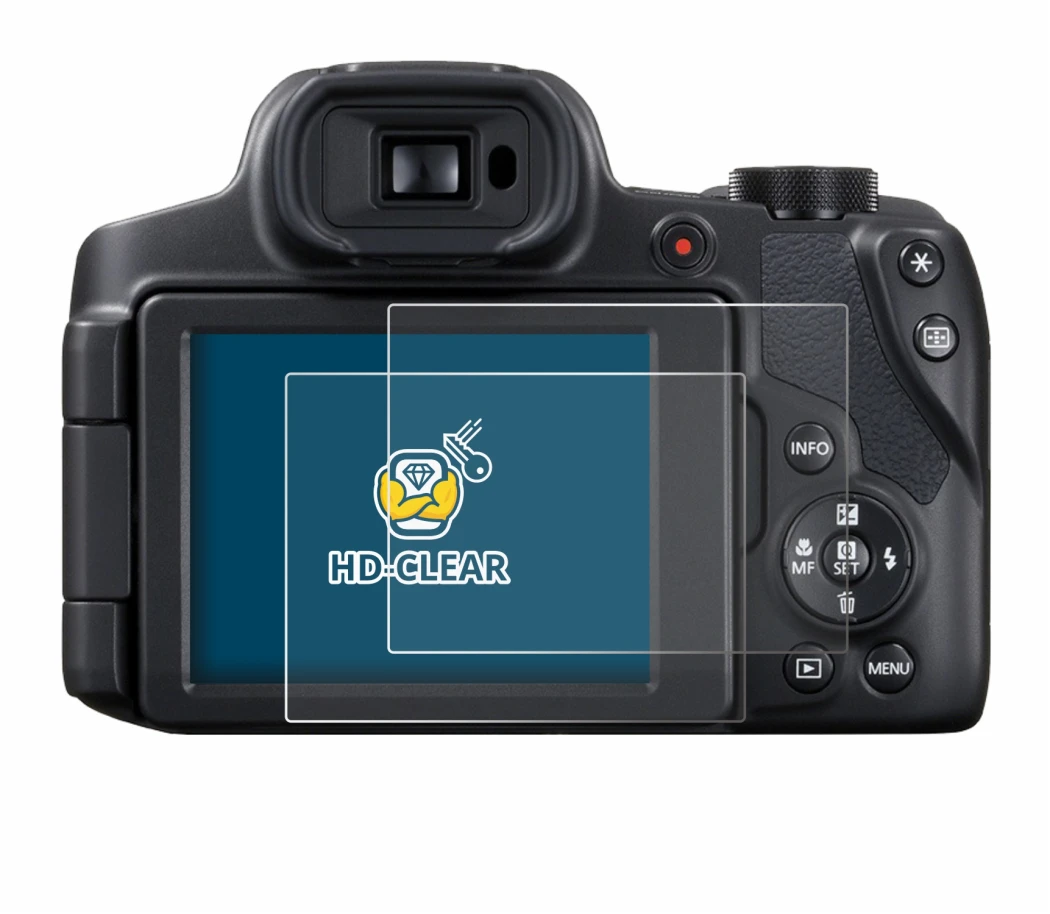 Imagen del dispositivo Canon PowerShot SX70 HS con una amplia variedad de protectores de pantalla.