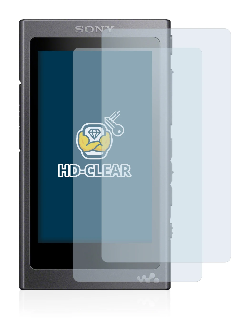 Imagen del dispositivo Sony Walkman A40 con una amplia variedad de protectores de pantalla.