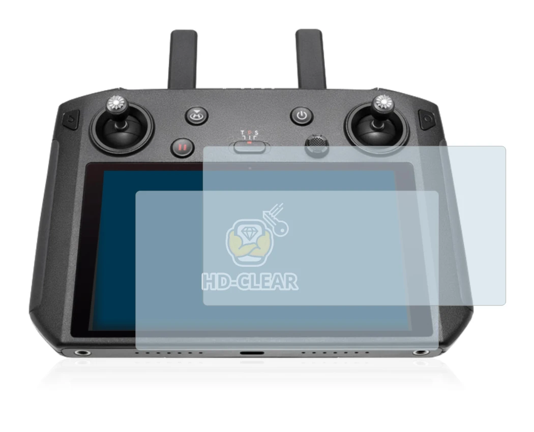 Imagen del dispositivo DJI Smart Controller con una amplia variedad de protectores de pantalla.