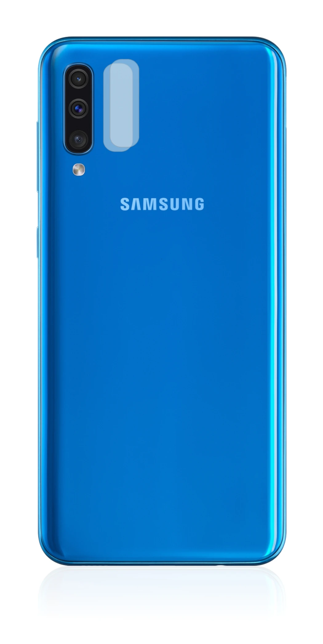 Imagen del dispositivo Samsung Galaxy A50 (SÓLO Cámara) con una amplia variedad de protectores de pantalla.