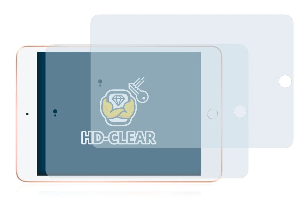 Imagen del dispositivo Apple iPad Mini 5 2019 (Formato Apaisado, 5a Gen. con una amplia variedad de protectores de pantalla.