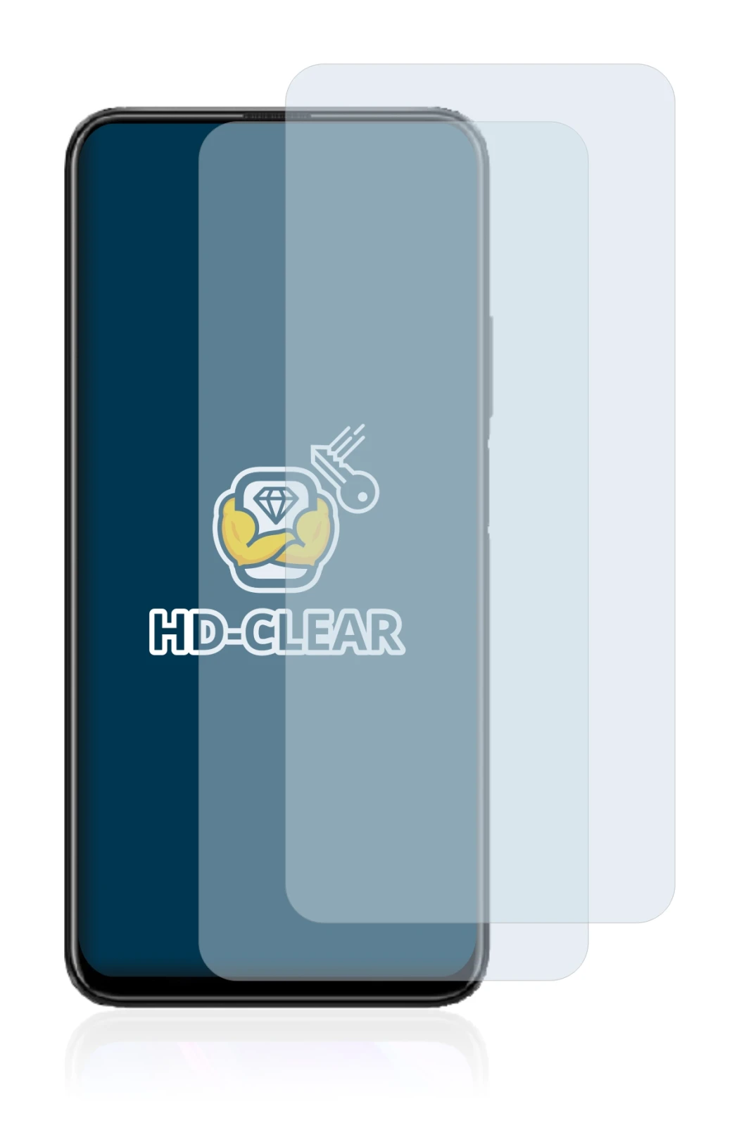 Imagen del dispositivo Honor 9X con una amplia variedad de protectores de pantalla.