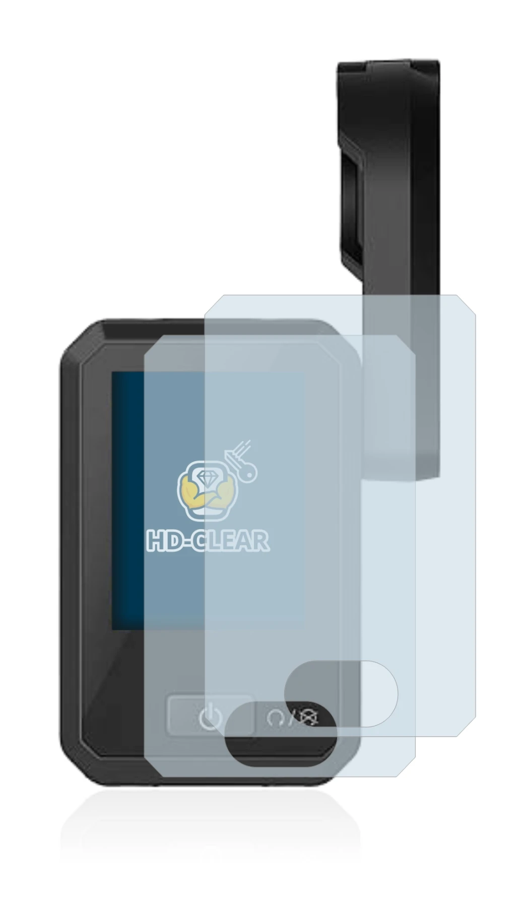 Imagen del dispositivo Flyer Display D0 con una amplia variedad de protectores de pantalla.