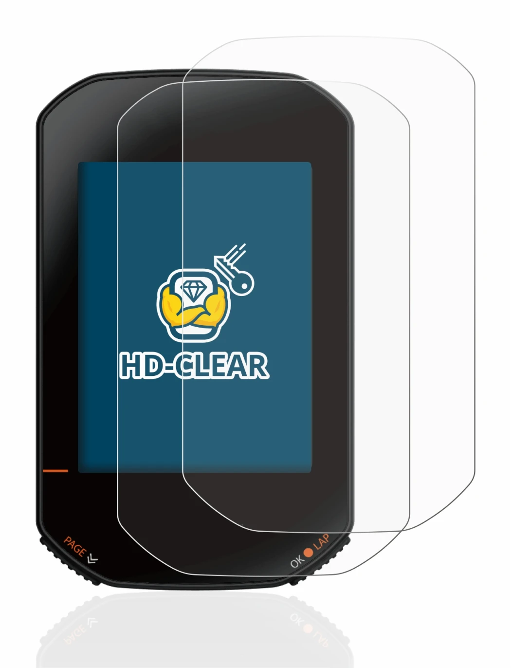 Imagen del dispositivo Bryton Rider 420 con una amplia variedad de protectores de pantalla.