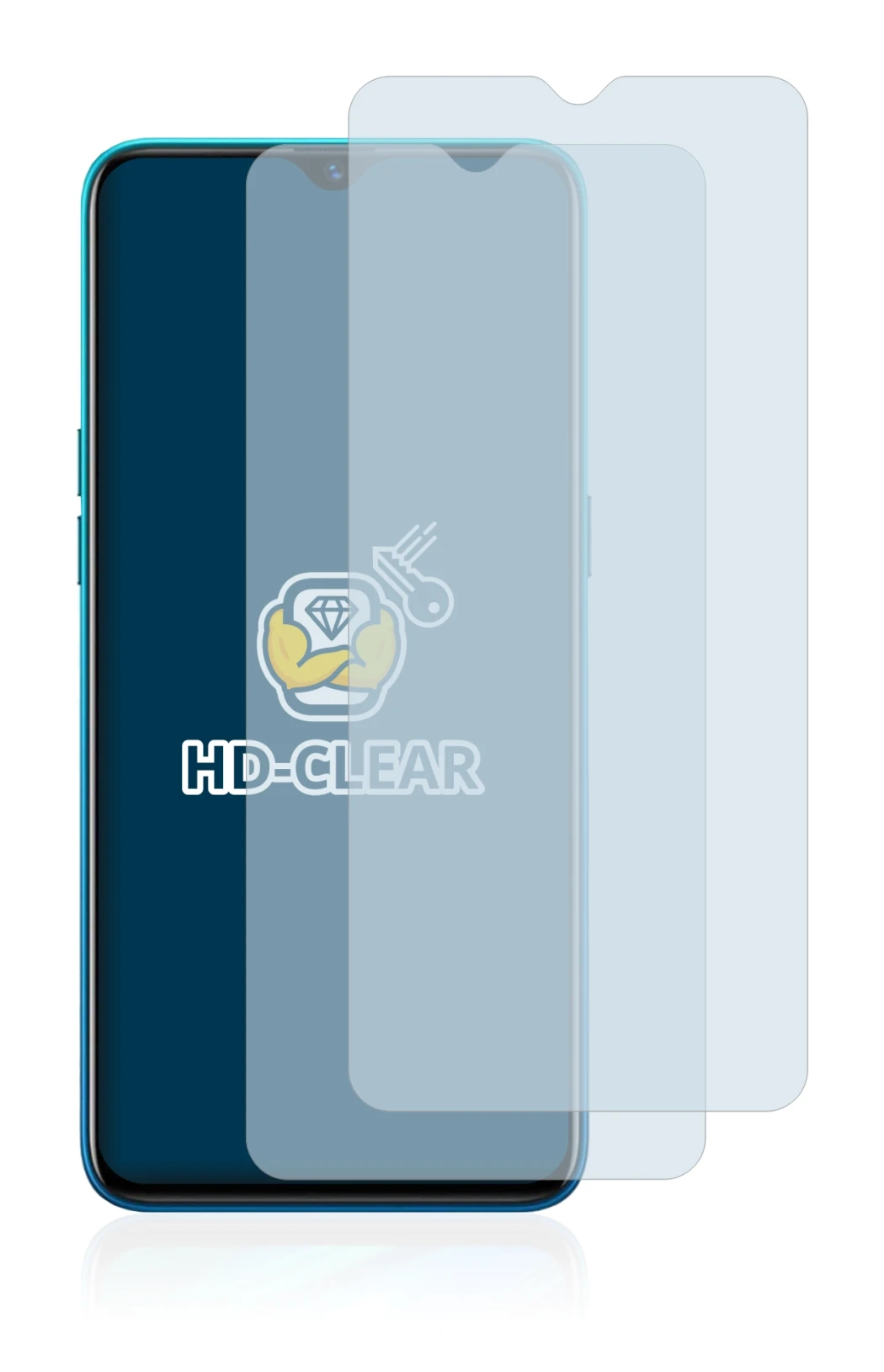 Imagen del dispositivo realme 5 Pro con una amplia variedad de protectores de pantalla.