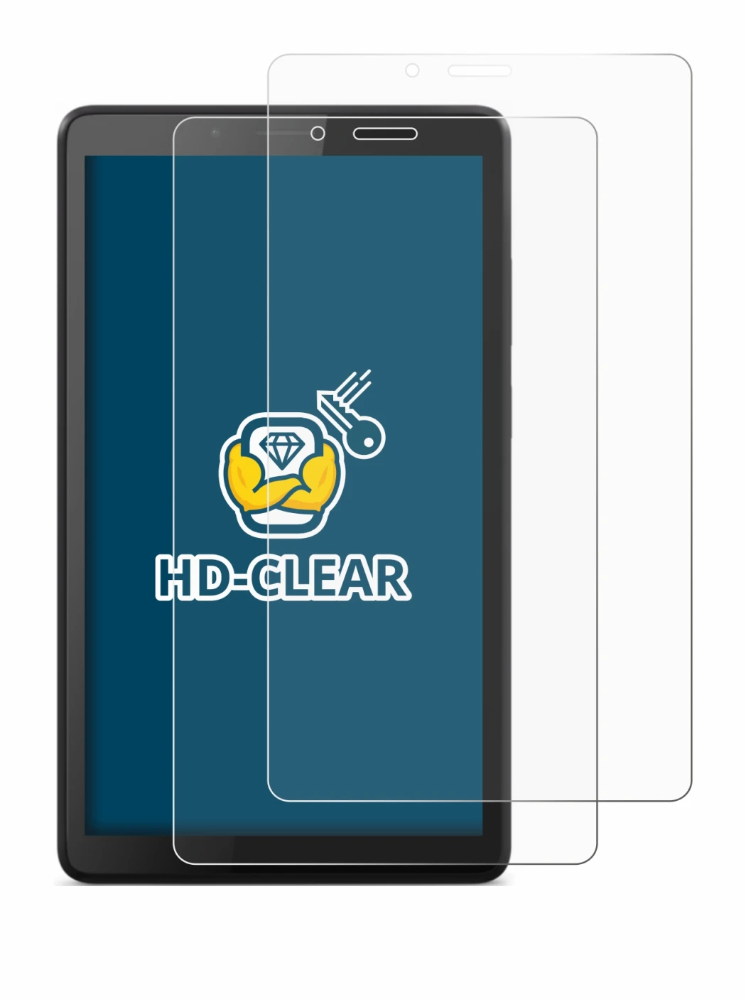 Imagen del dispositivo Lenovo Tab M7 con una amplia variedad de protectores de pantalla.