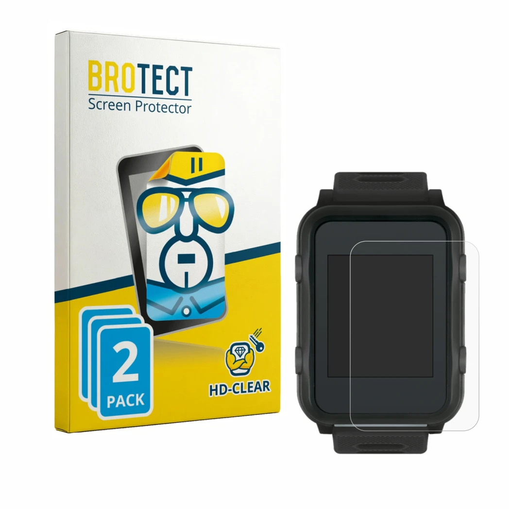 Parte frontal de un envase de producto con el logotipo de la marca BROTECT. Al lado se muestra el dispositivo Sigma iD.TRI con