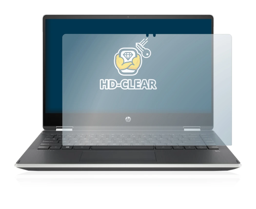 Imagen del dispositivo HP Pavilion x360 (14-dhX) con una amplia variedad de protectores de pantalla.