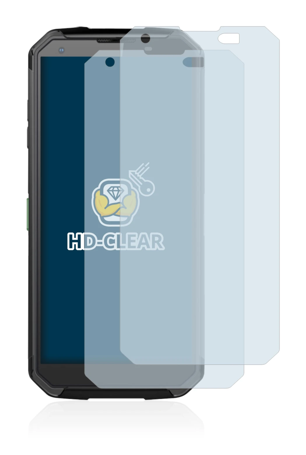 Imagen del dispositivo Blackview BV9500 Plus con una amplia variedad de protectores de pantalla.
