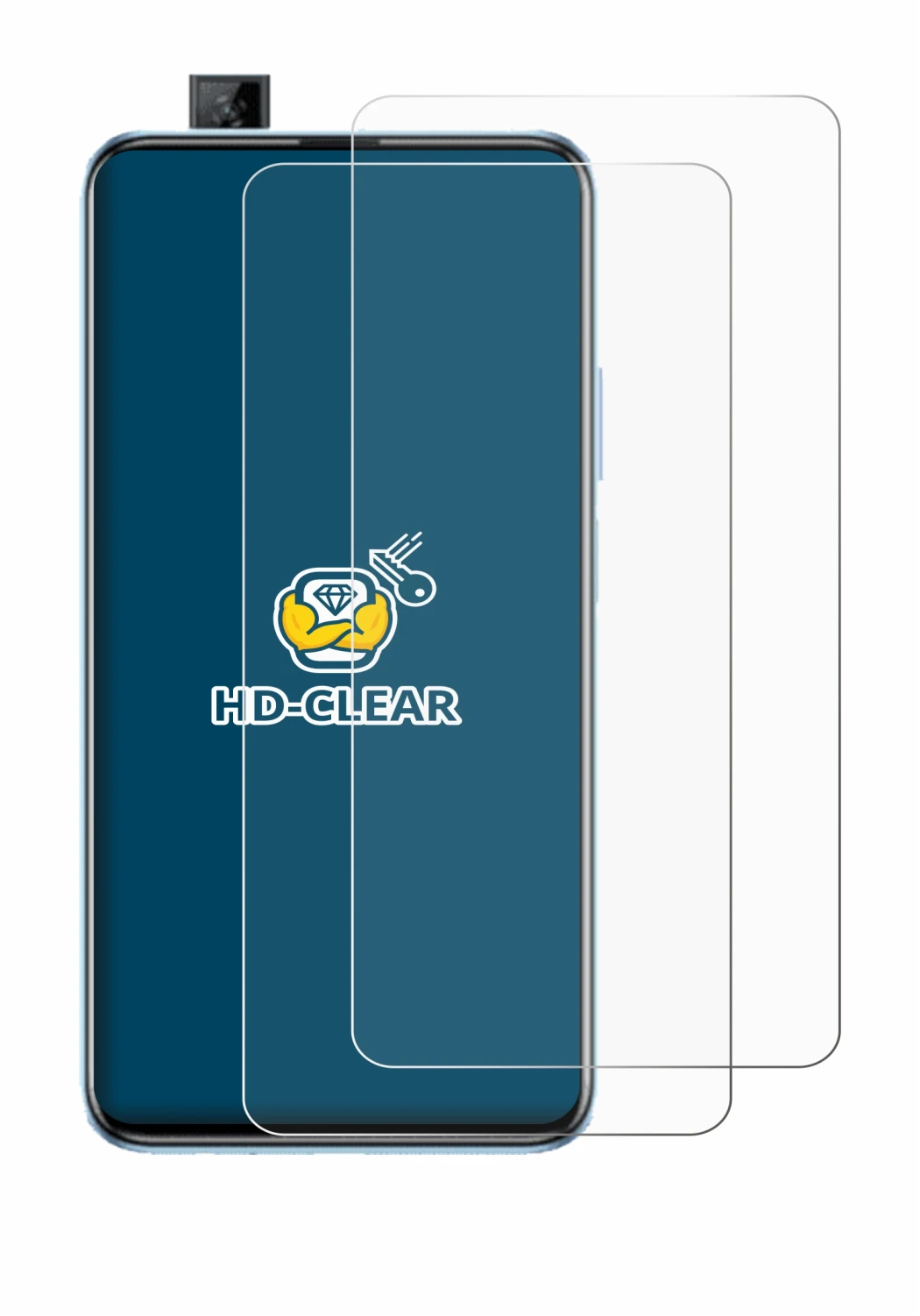 Imagen del dispositivo Huawei P smart Pro 2019 con una amplia variedad de protectores de pantalla.