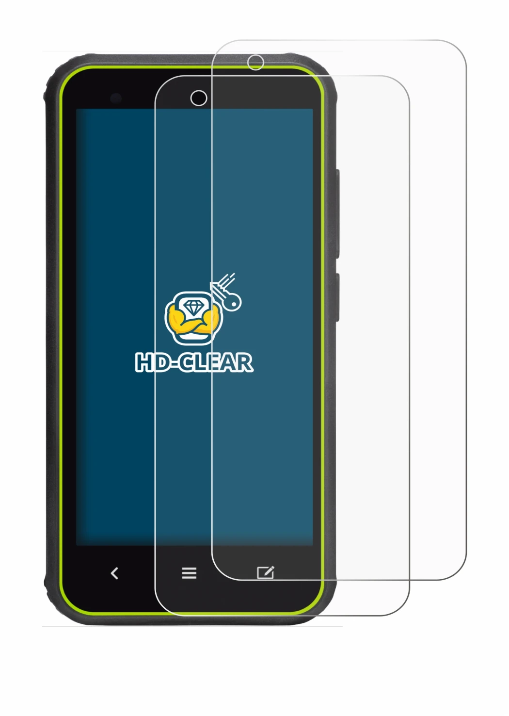 Imagen del dispositivo SkyCaddie SX400 con una amplia variedad de protectores de pantalla.