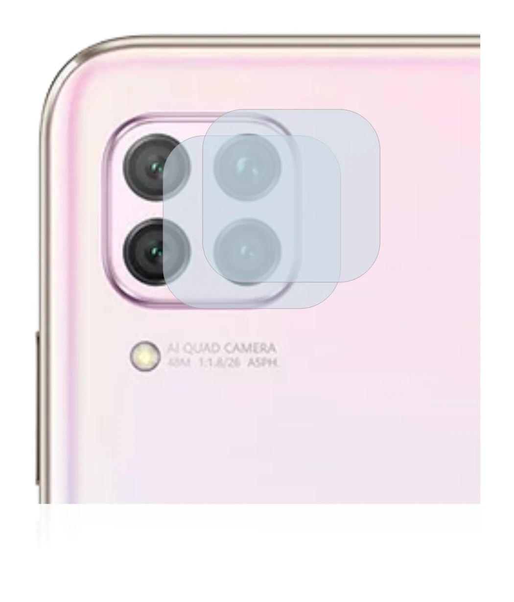 Imagen del dispositivo Huawei P40 lite (SÓLO Cámara) con una amplia variedad de protectores de pantalla.