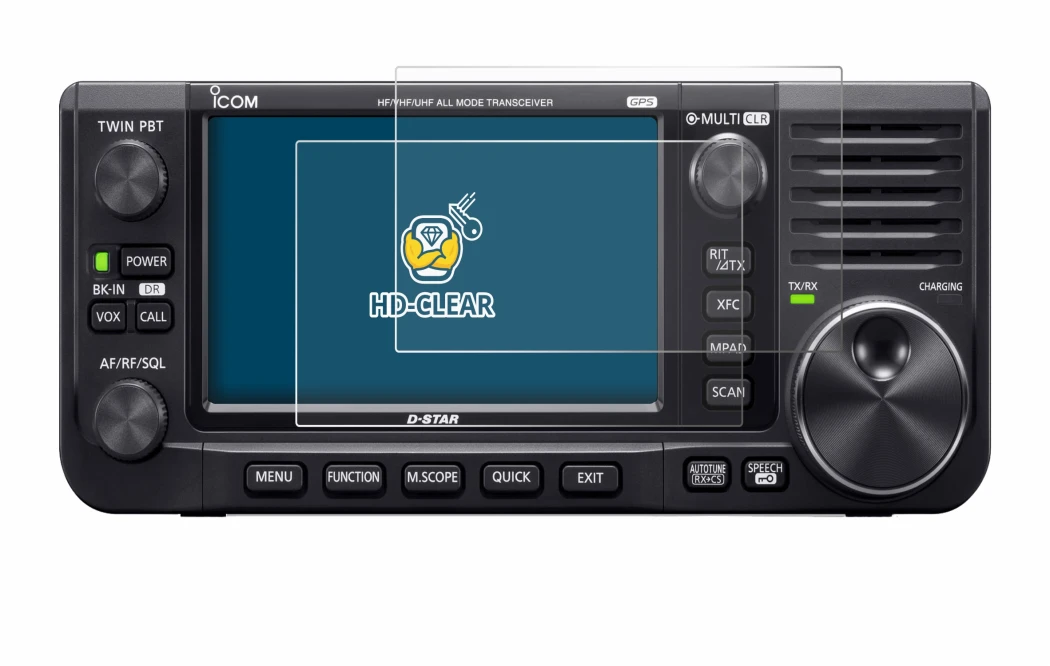 Imagen del dispositivo Icom IC-705 con una amplia variedad de protectores de pantalla.