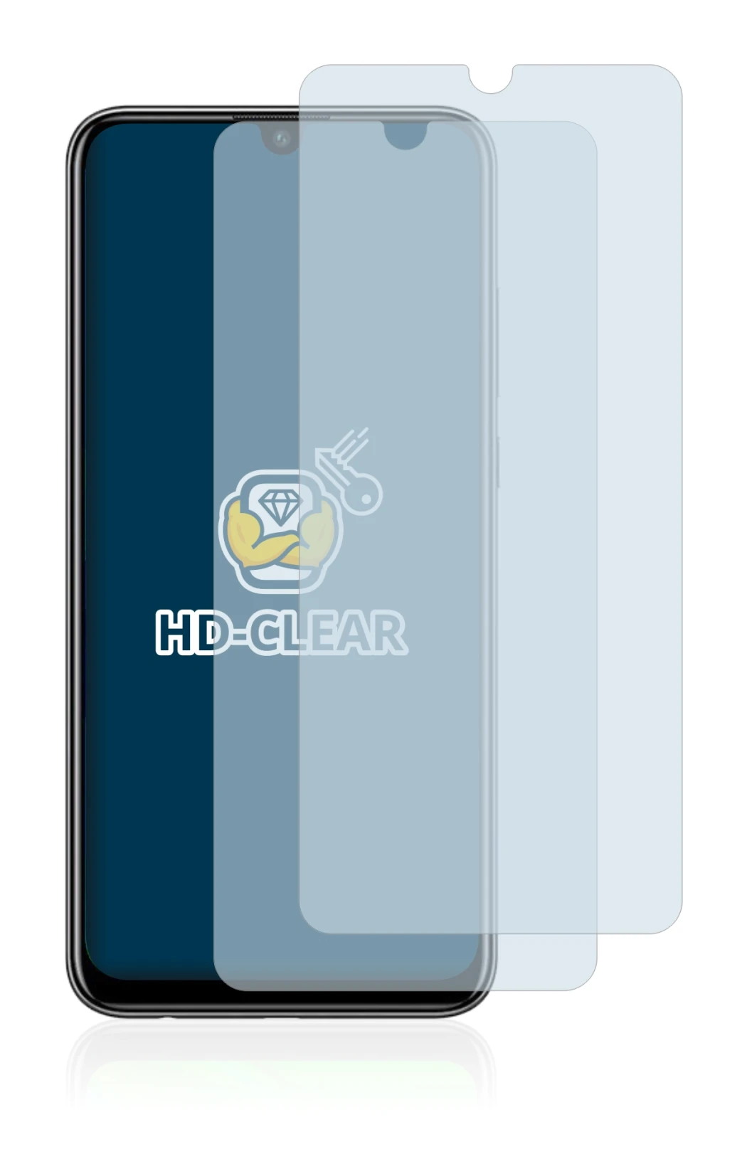 Imagen del dispositivo Huawei P smart 2020 con una amplia variedad de protectores de pantalla.