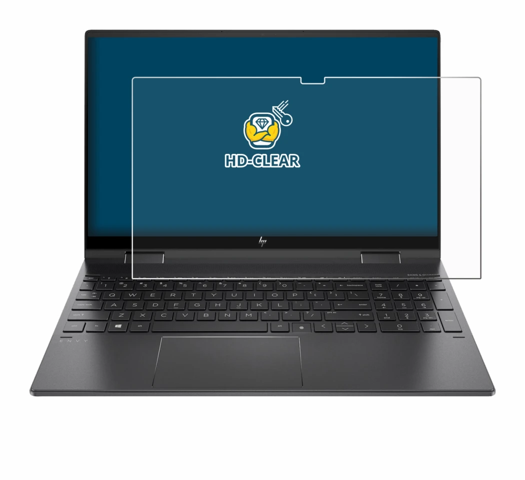 Imagen del dispositivo HP Envy x360 (15-eX) (358 mm x 230 mm) con una amplia variedad de protectores de pantalla.