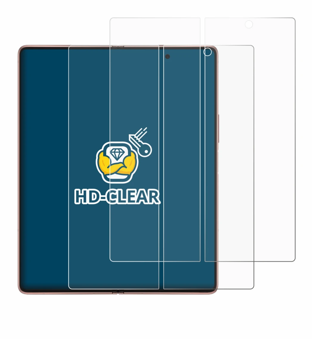 Imagen del dispositivo Samsung Galaxy Z Fold 2 5G (Pantalla interior) con una amplia variedad de protectores de pantalla.