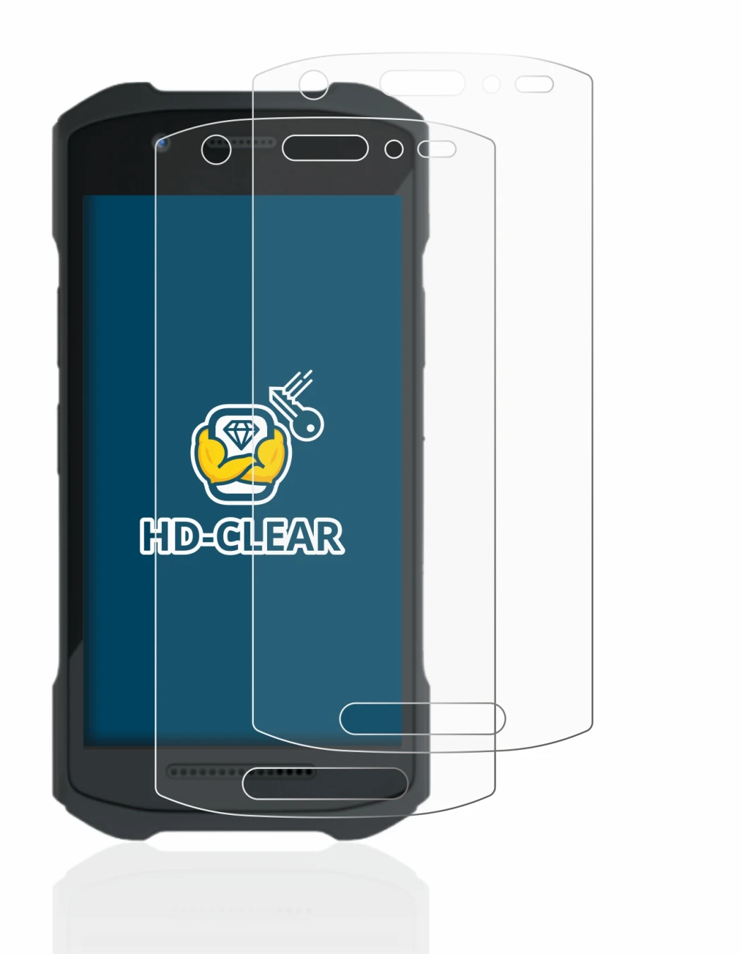 Imagen del dispositivo Zebra TC21 con una amplia variedad de protectores de pantalla.