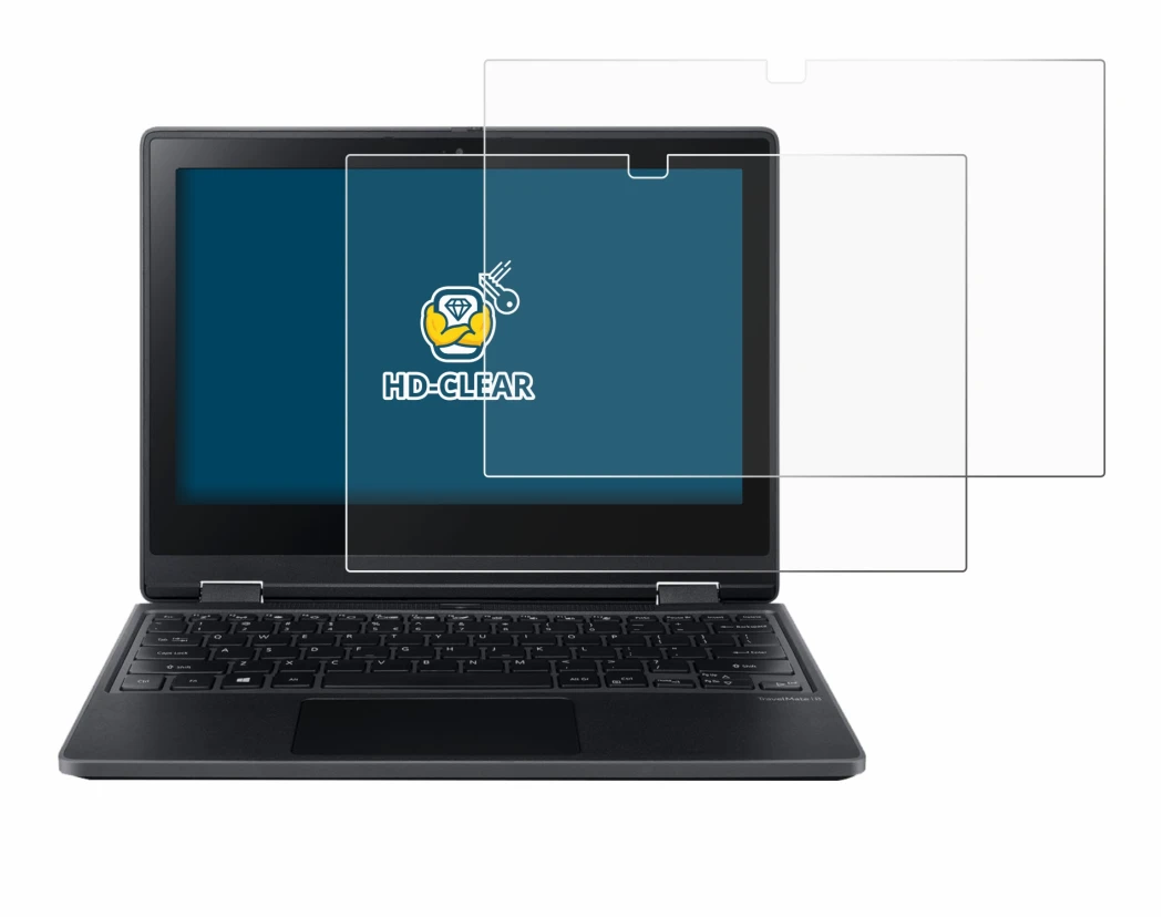 Imagen del dispositivo Acer TravelMate Spin B3 con una amplia variedad de protectores de pantalla.