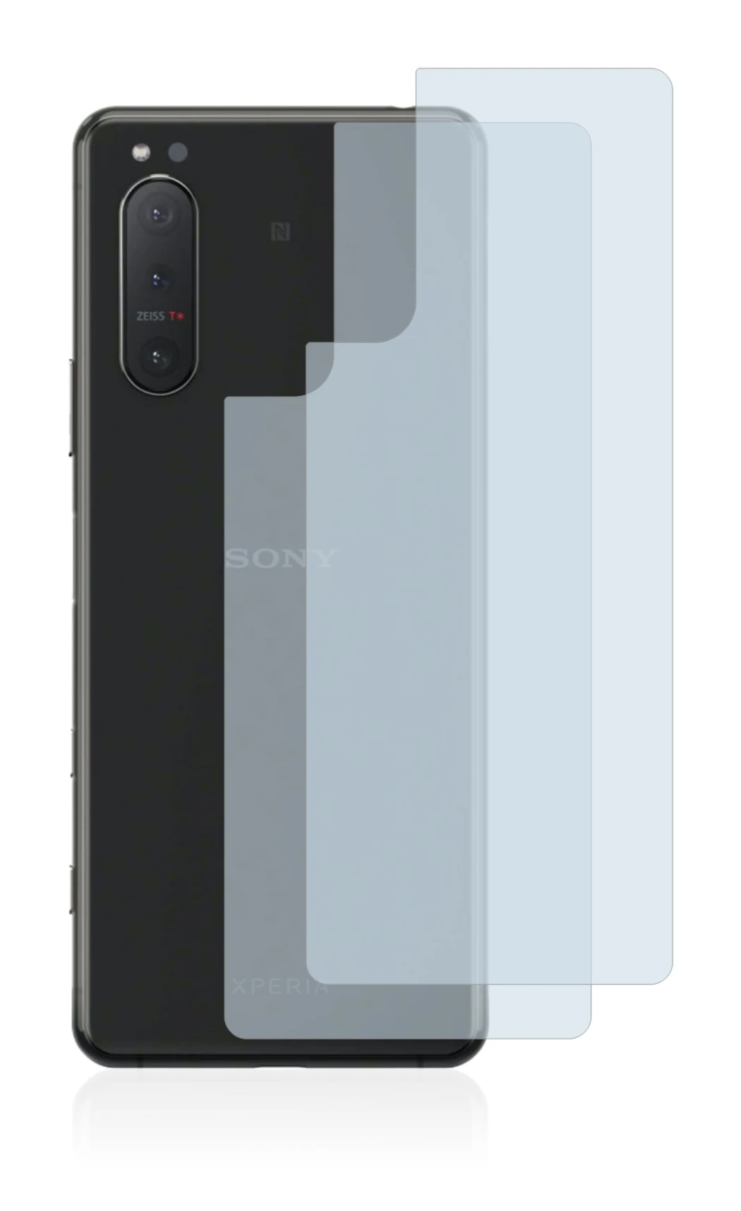 Imagen del dispositivo Sony Xperia 5 II (Trasero) con una amplia variedad de protectores de pantalla.