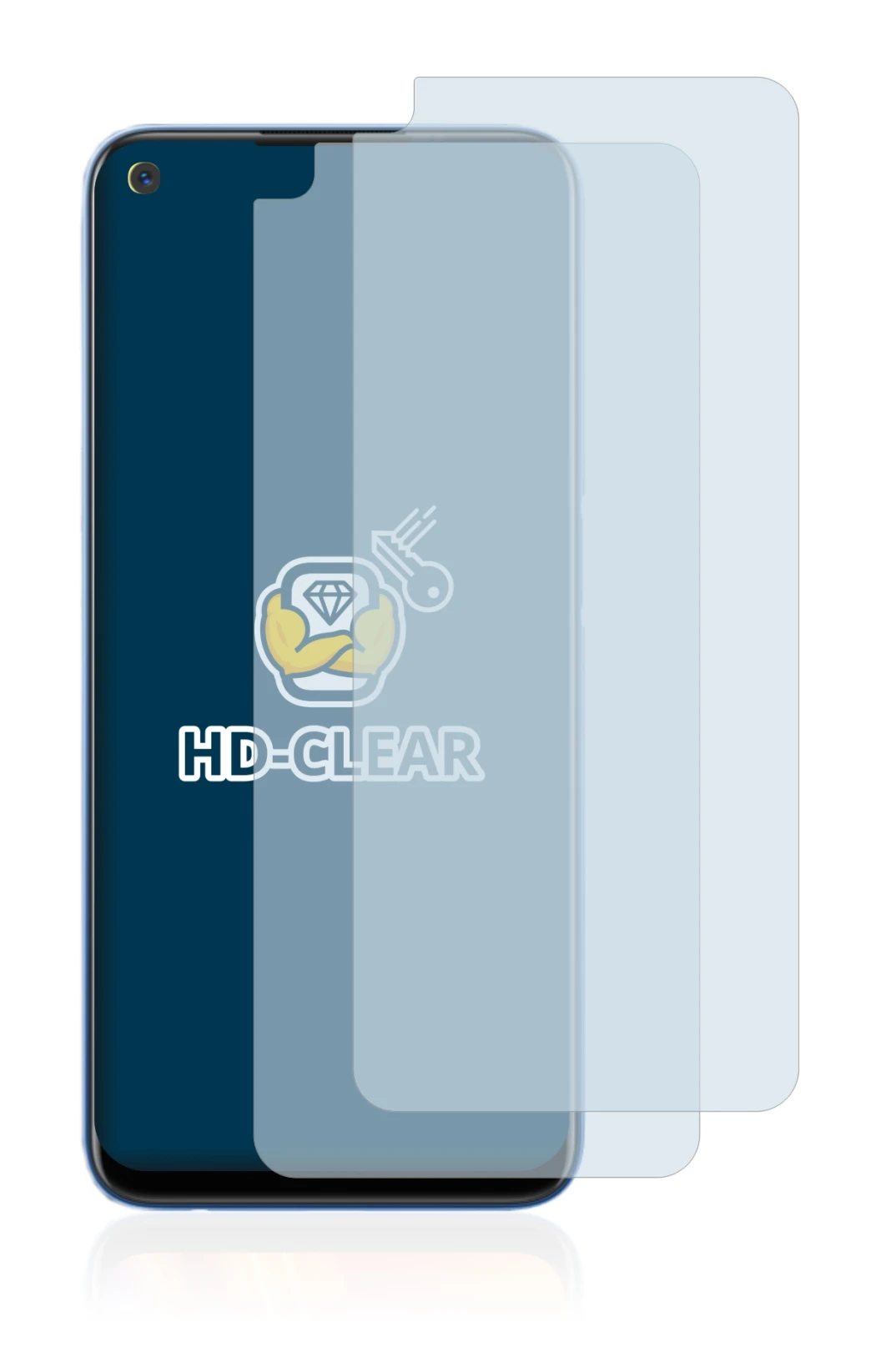 Imagen del dispositivo realme 7 con una amplia variedad de protectores de pantalla.