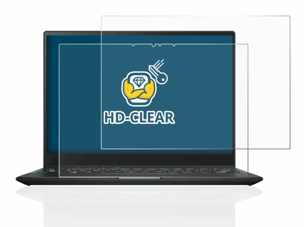 Imagen del dispositivo ASUS Rog Flow X13 2022 con una amplia variedad de protectores de pantalla.