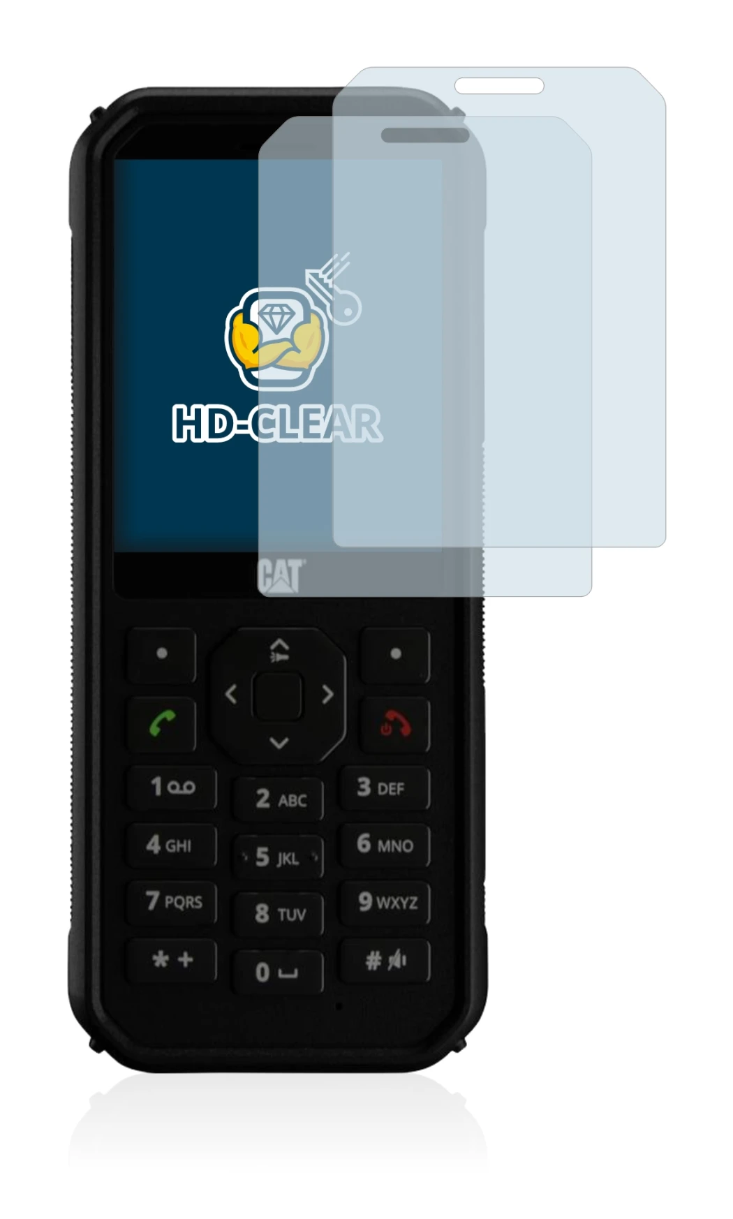 Imagen del dispositivo Caterpillar Cat B40 con una amplia variedad de protectores de pantalla.