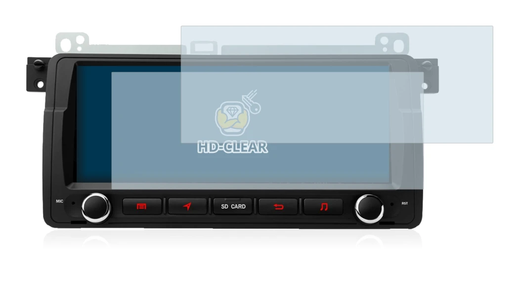 Imagen del dispositivo Xtrons PQ8046BL con una amplia variedad de protectores de pantalla.