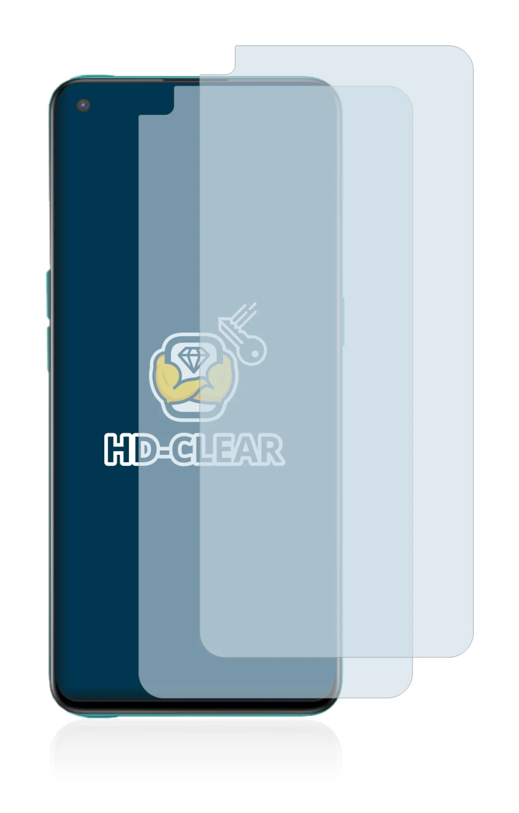 Imagen del dispositivo OnePlus Nord CE 5G con una amplia variedad de protectores de pantalla.