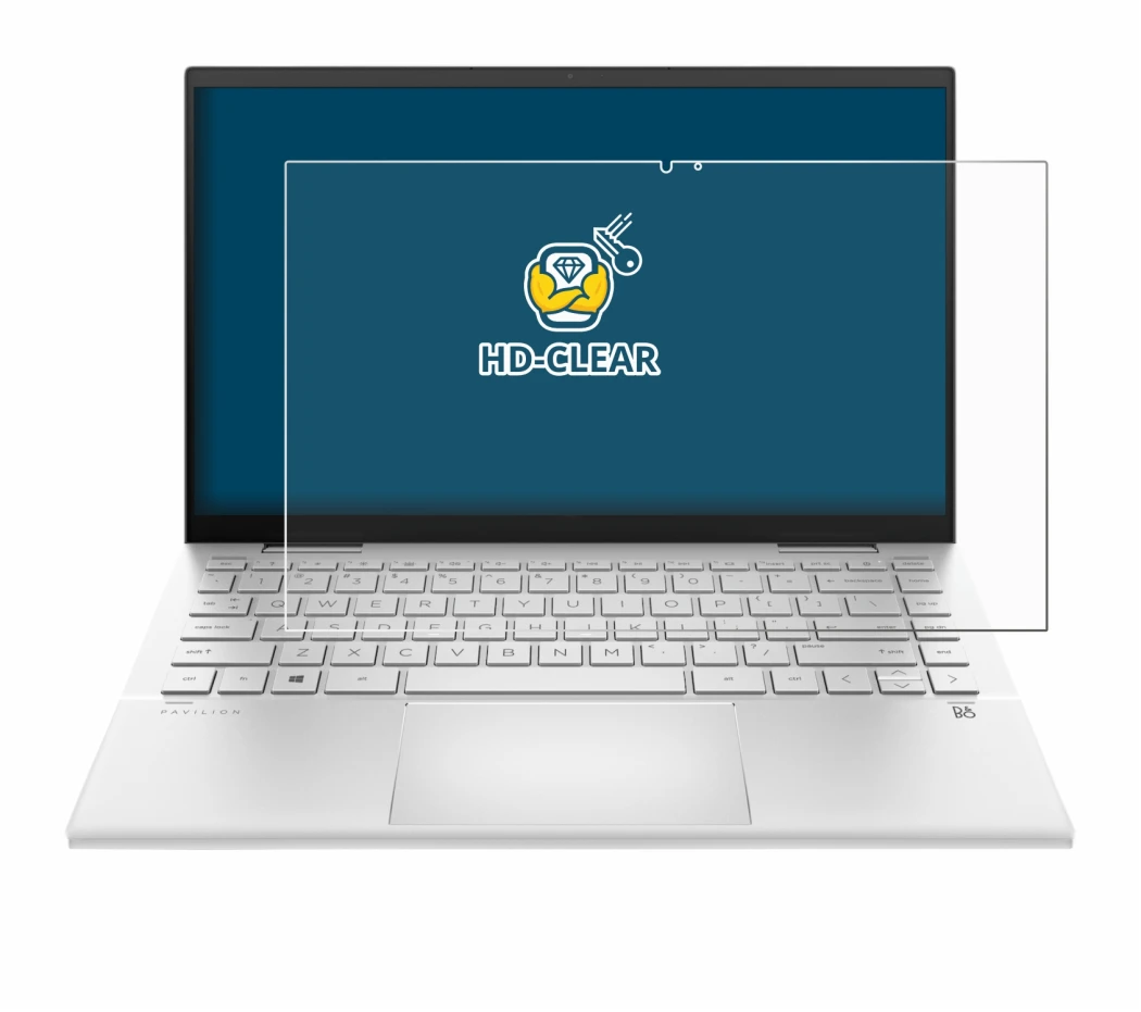 Imagen del dispositivo HP Pavilion x360 (14-dyX) con una amplia variedad de protectores de pantalla.