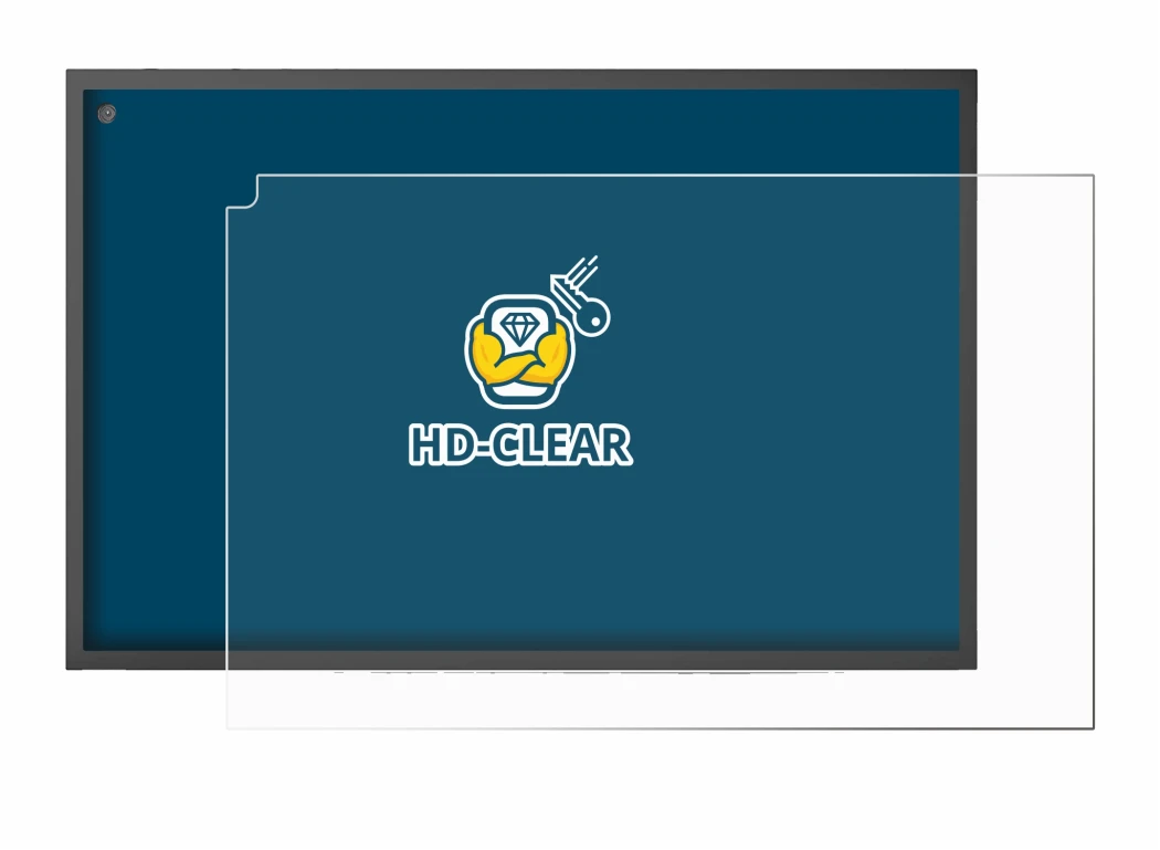 Imagen del dispositivo Amazon Echo Show 15 con una amplia variedad de protectores de pantalla.