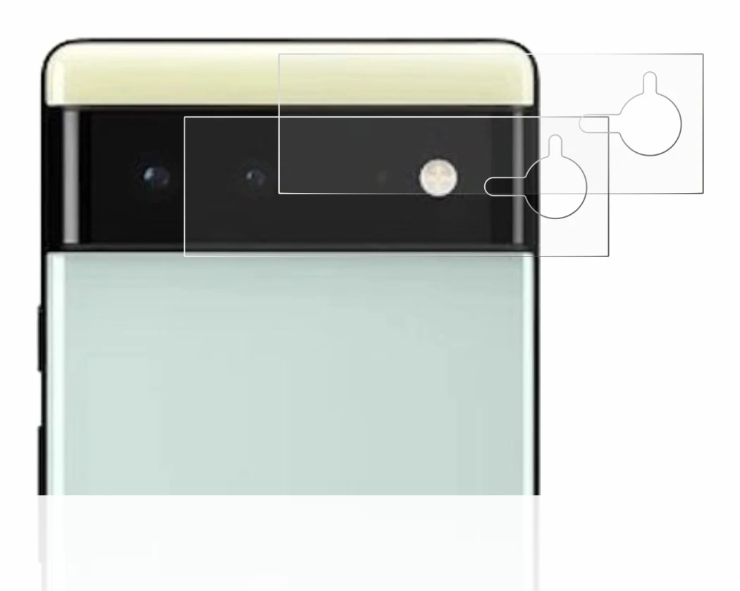Imagen del dispositivo Google Pixel 6 (SÓLO Cámara) con una amplia variedad de protectores de pantalla.