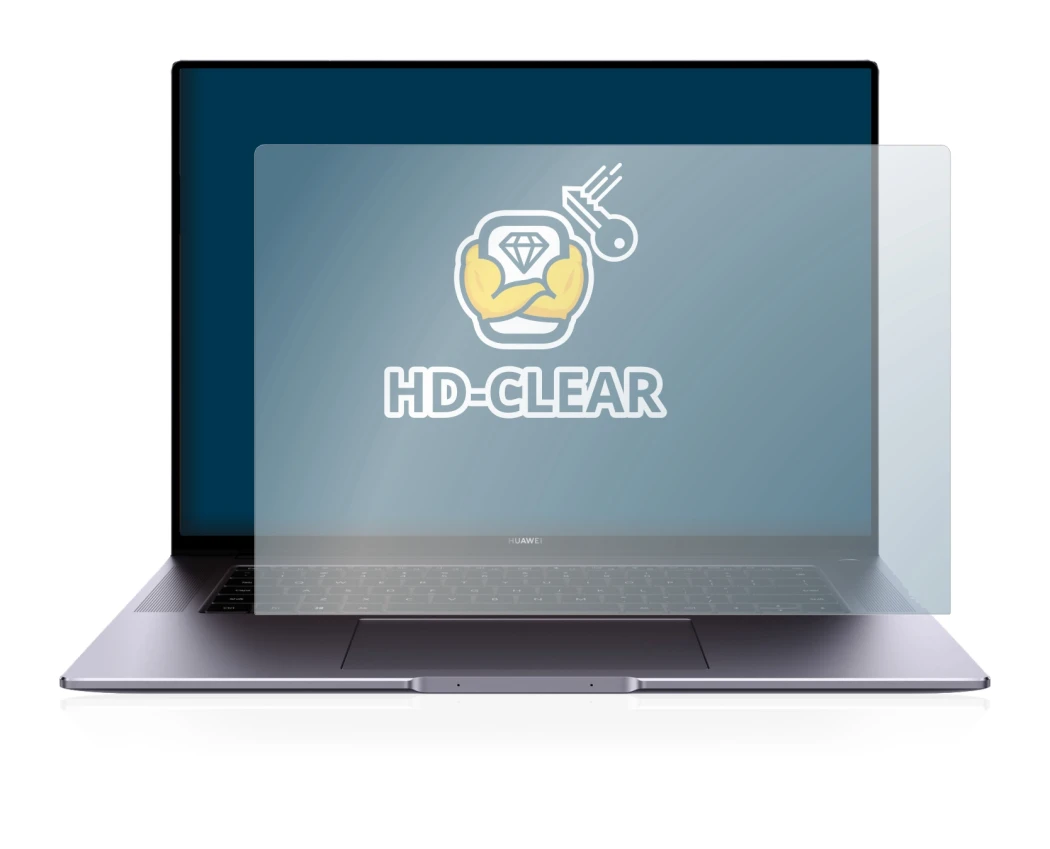 Imagen del dispositivo Huawei MateBook 16 con una amplia variedad de protectores de pantalla.