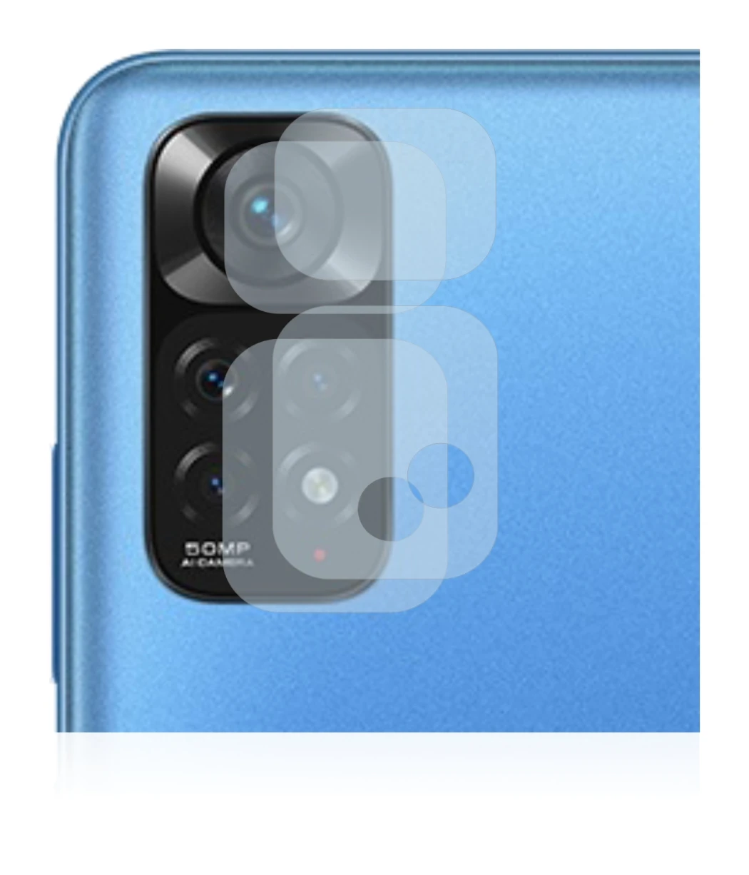 Imagen del dispositivo Xiaomi Redmi Note 11 (SÓLO Cámara) con una amplia variedad de protectores de pantalla.