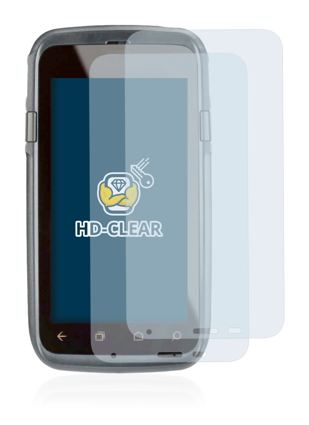 Imagen del dispositivo Honeywell Dolphin CT60 XP con una amplia variedad de protectores de pantalla.